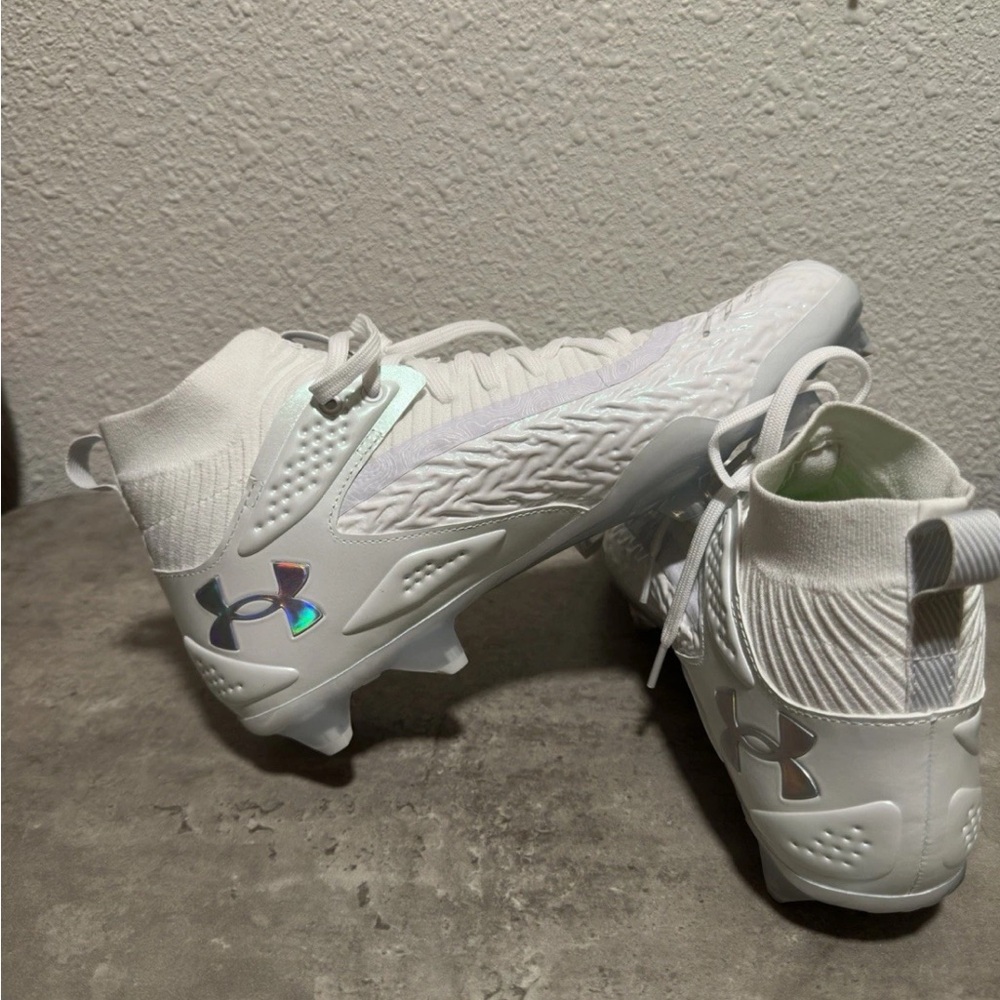 Men’s Under Armour Yard Mid MT TPU Baseball Cleats Size 10 3027836-100 - Picture 4 of 8